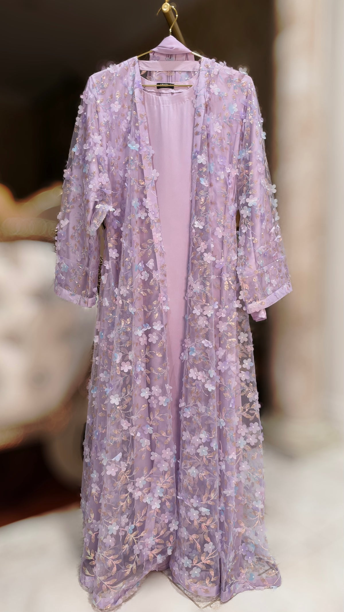 The Lilac Fairytale Abaya/Dress - 4 piece