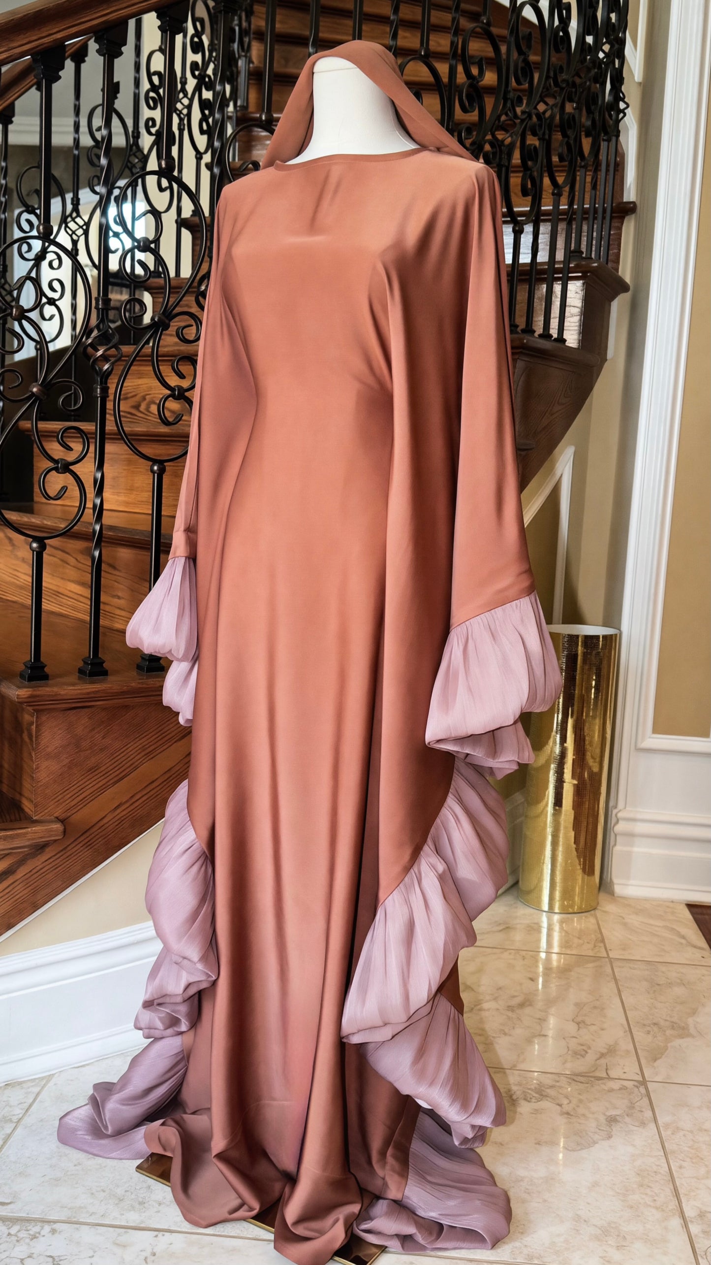 Aurora Ruffle Kaftan Dress