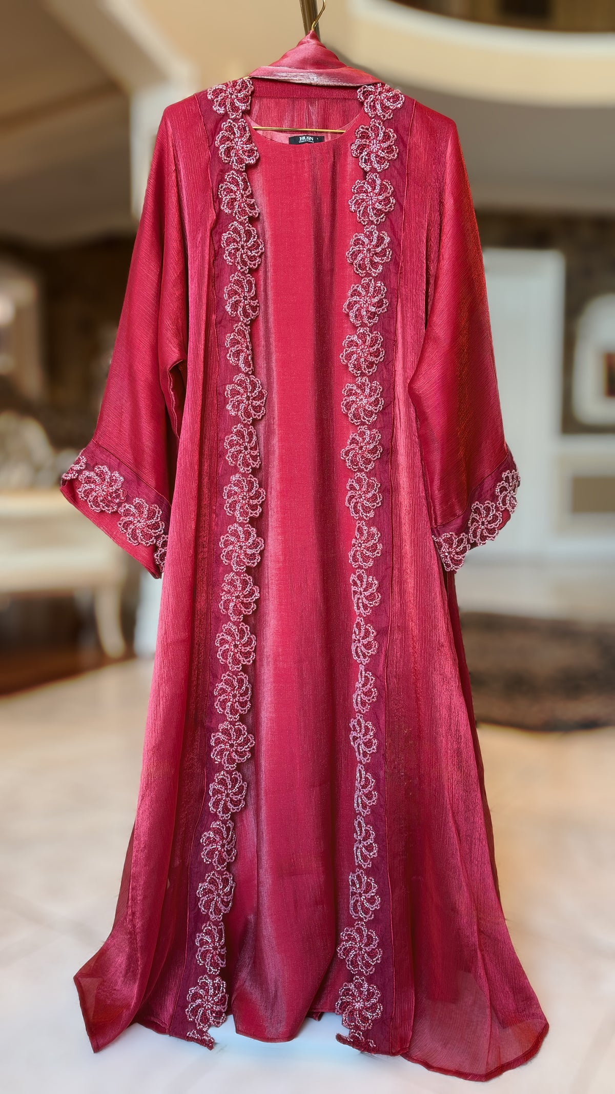Rosé Amara Sheesha Silk 4-piece Abaya/Dress