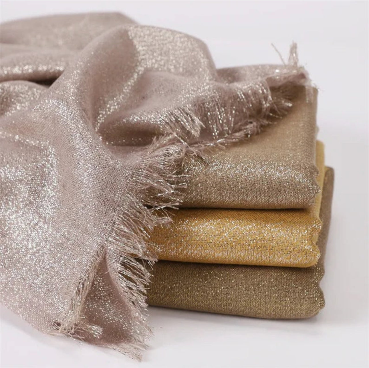 Premium Cotton Glittery Hijab - in various colors.