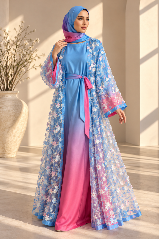 The Enchanted Twilight Abaya/Dress - 4 piece