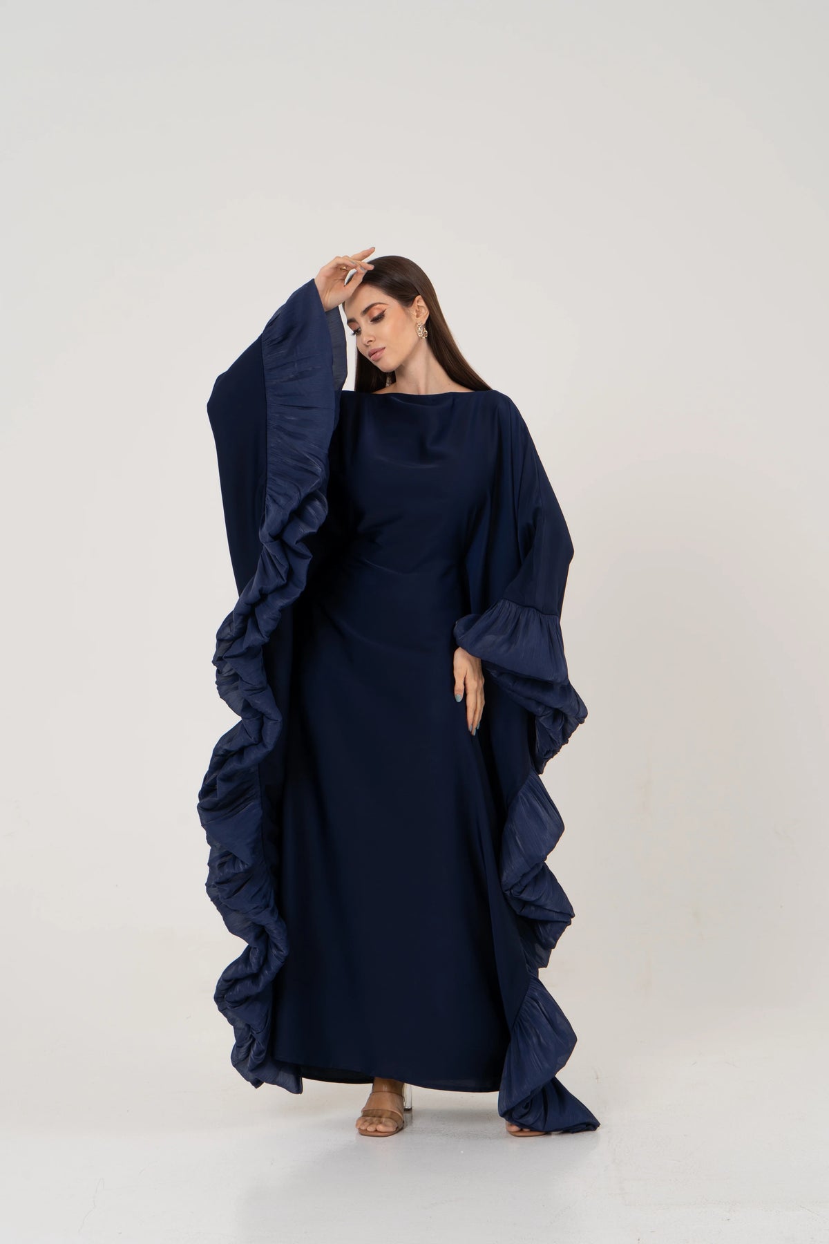 Aurora Ruffle Kaftan Dress