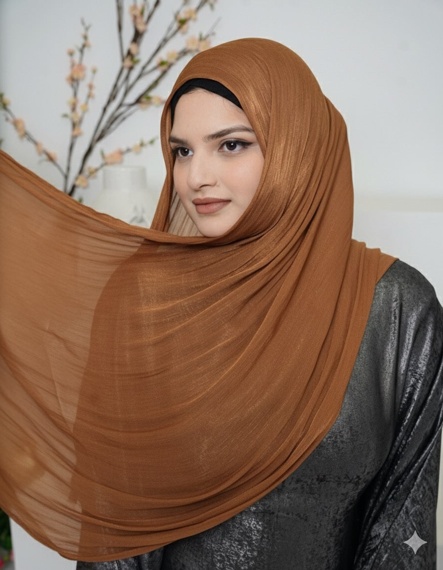 Shimmer Organza Crepe Hijabs