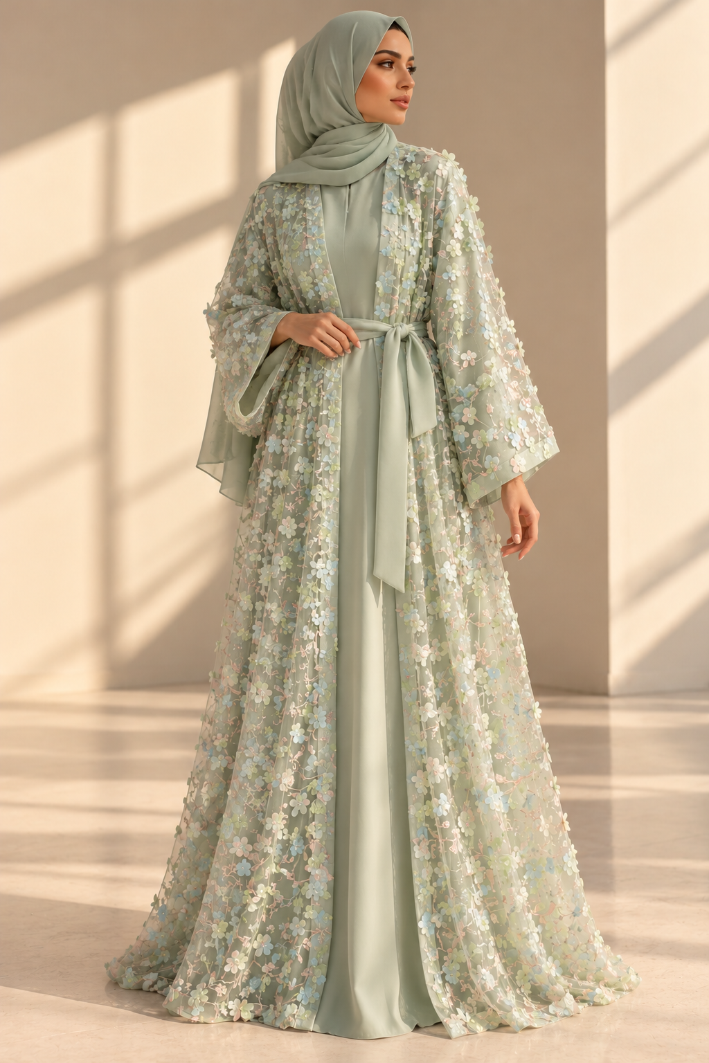 The Enchanted Sage Abaya/Dress - 4 piece