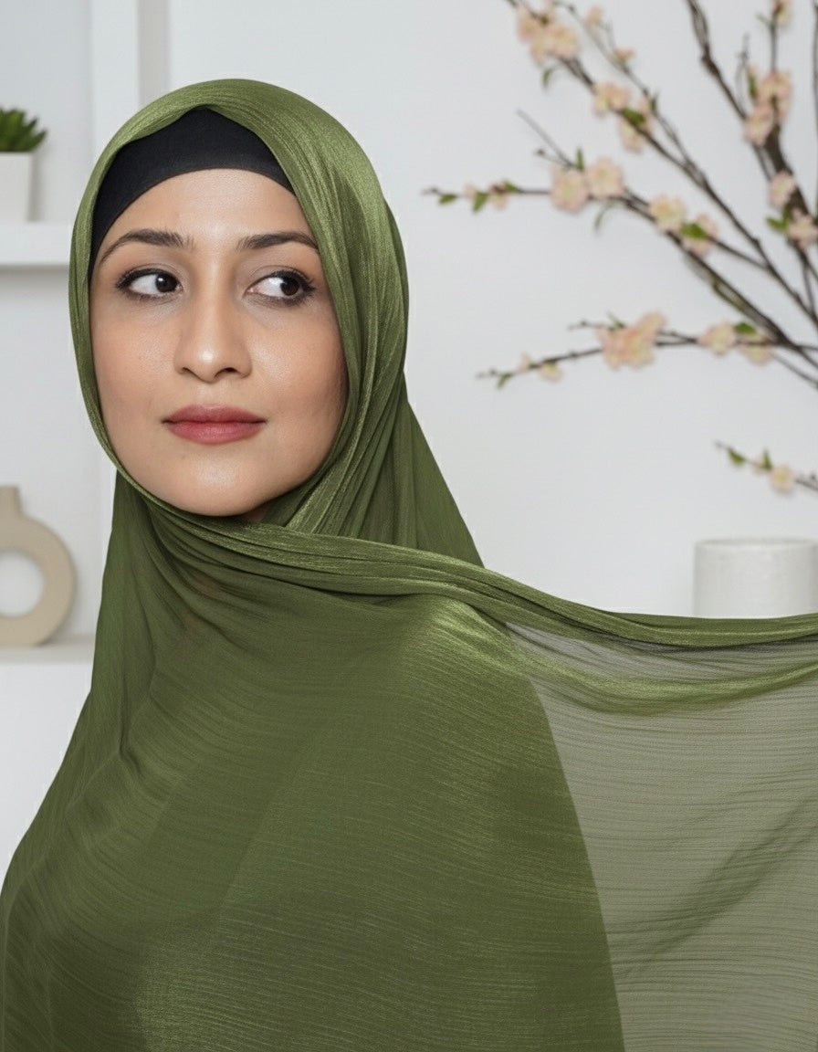 Shimmer Organza Crepe Hijabs