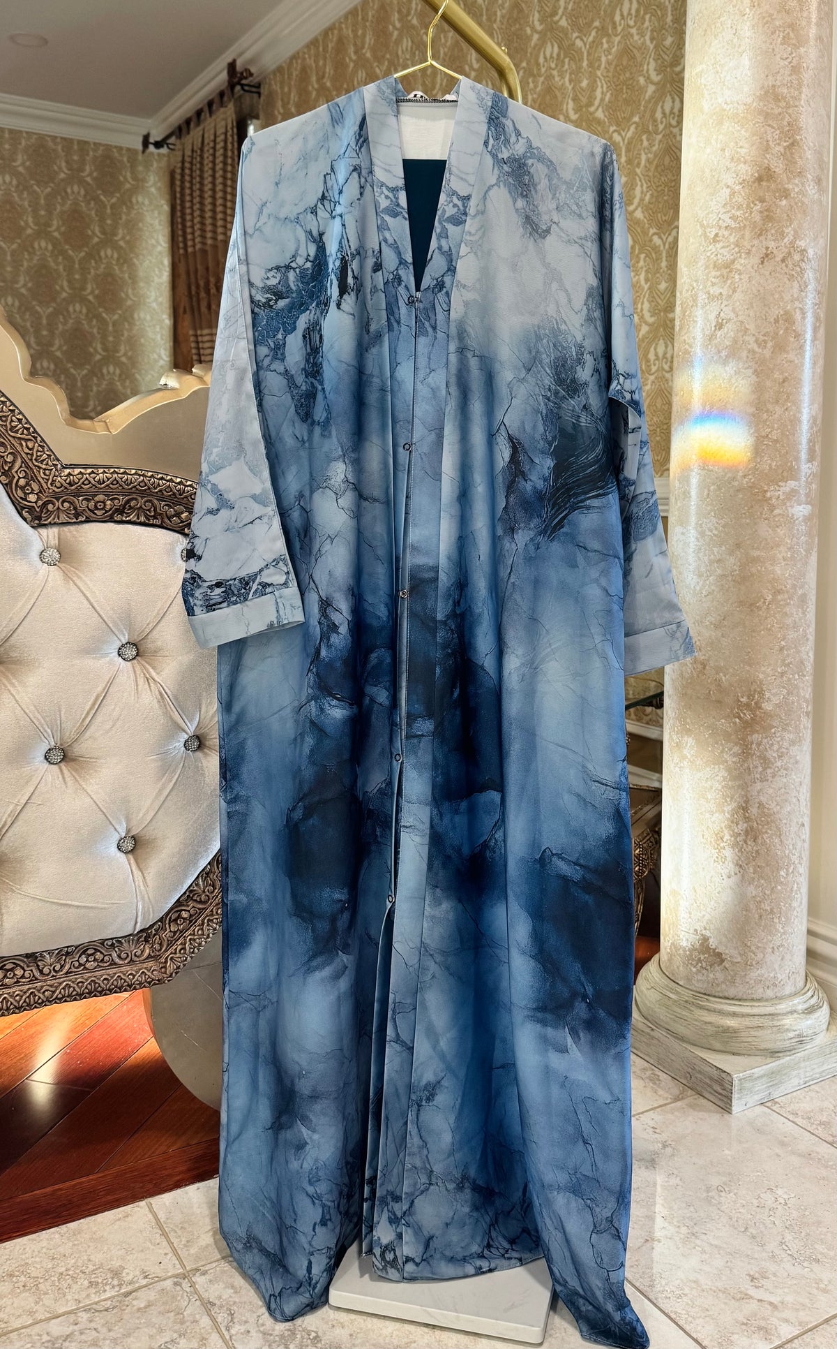 Marble Print Abaya