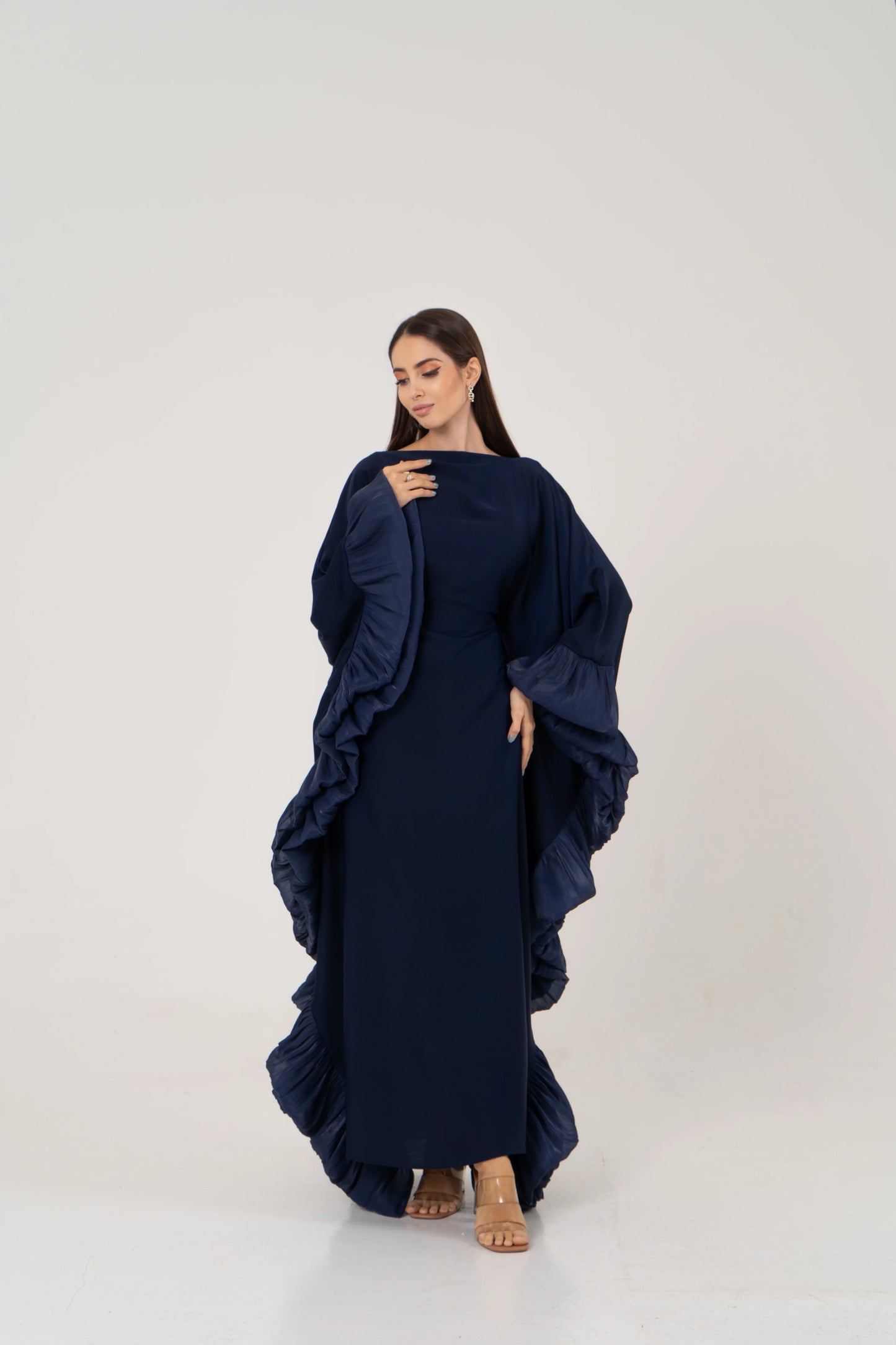 Aurora Ruffle Kaftan Dress