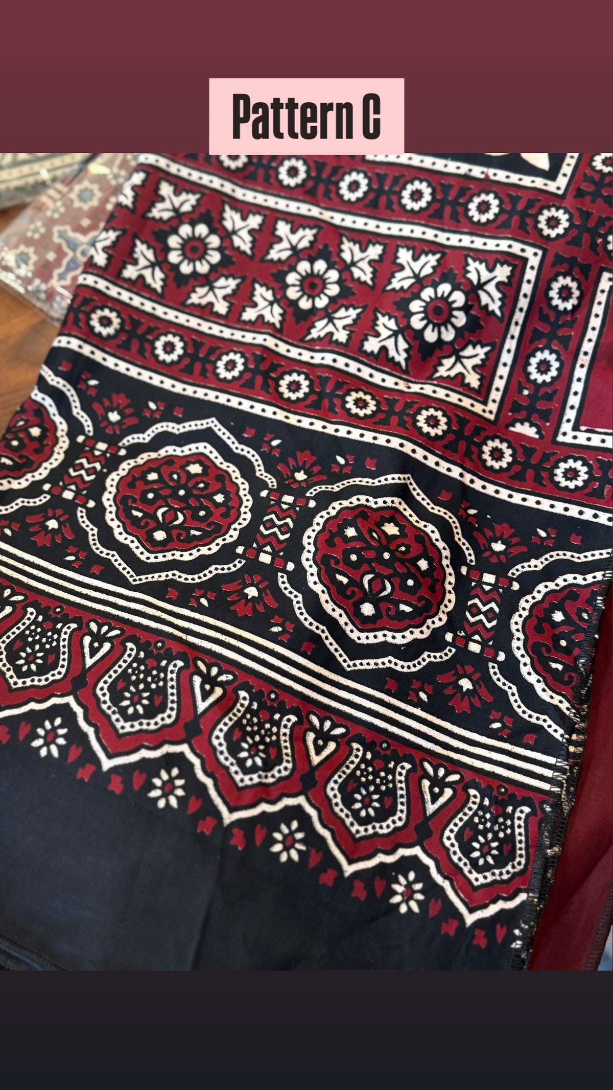 Handmade Sindhi Ajrak Shawls
