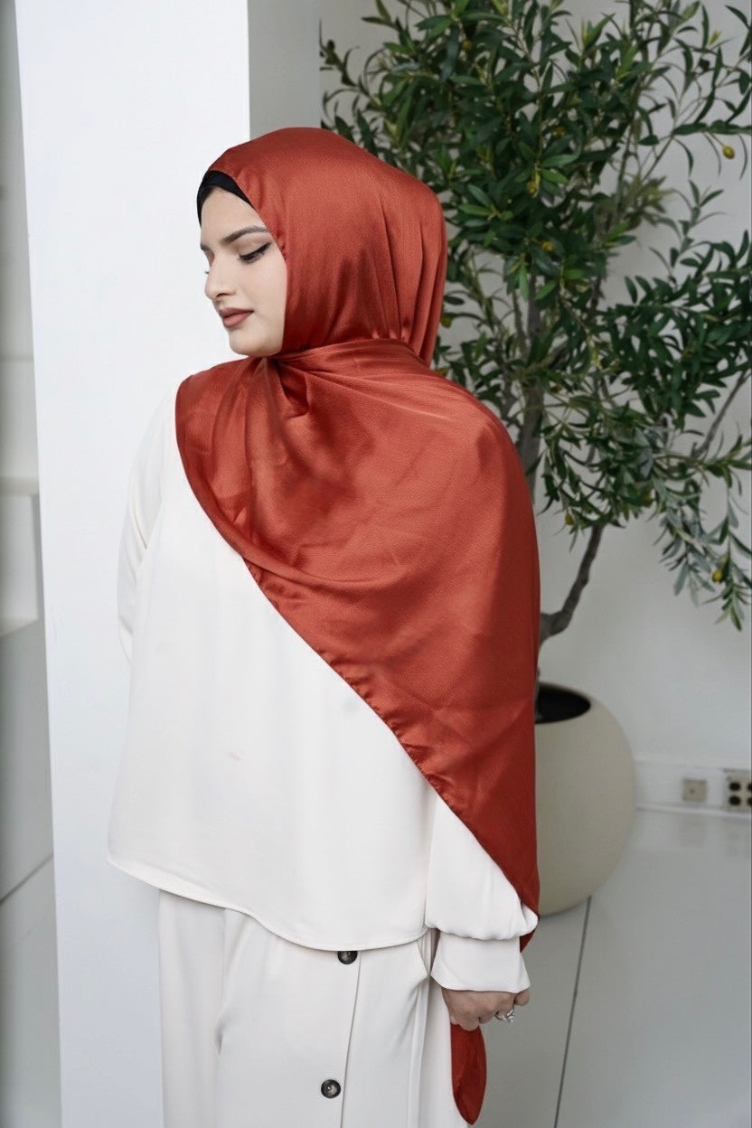 Premium Satin Crepe Hijab Scarf