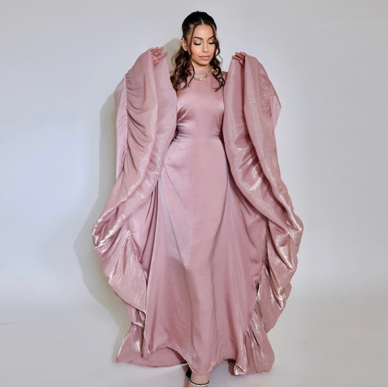 Aurora Ruffle Kaftan Dress
