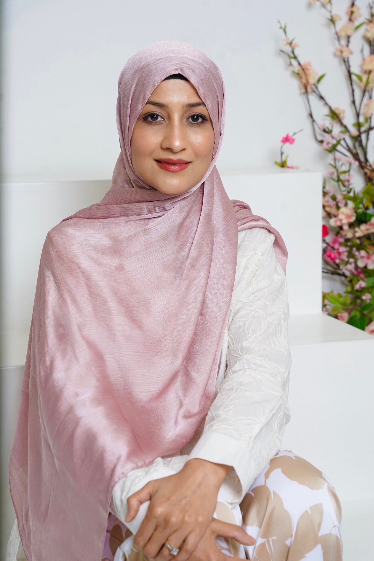 Premium Satin Crepe Hijab Scarf