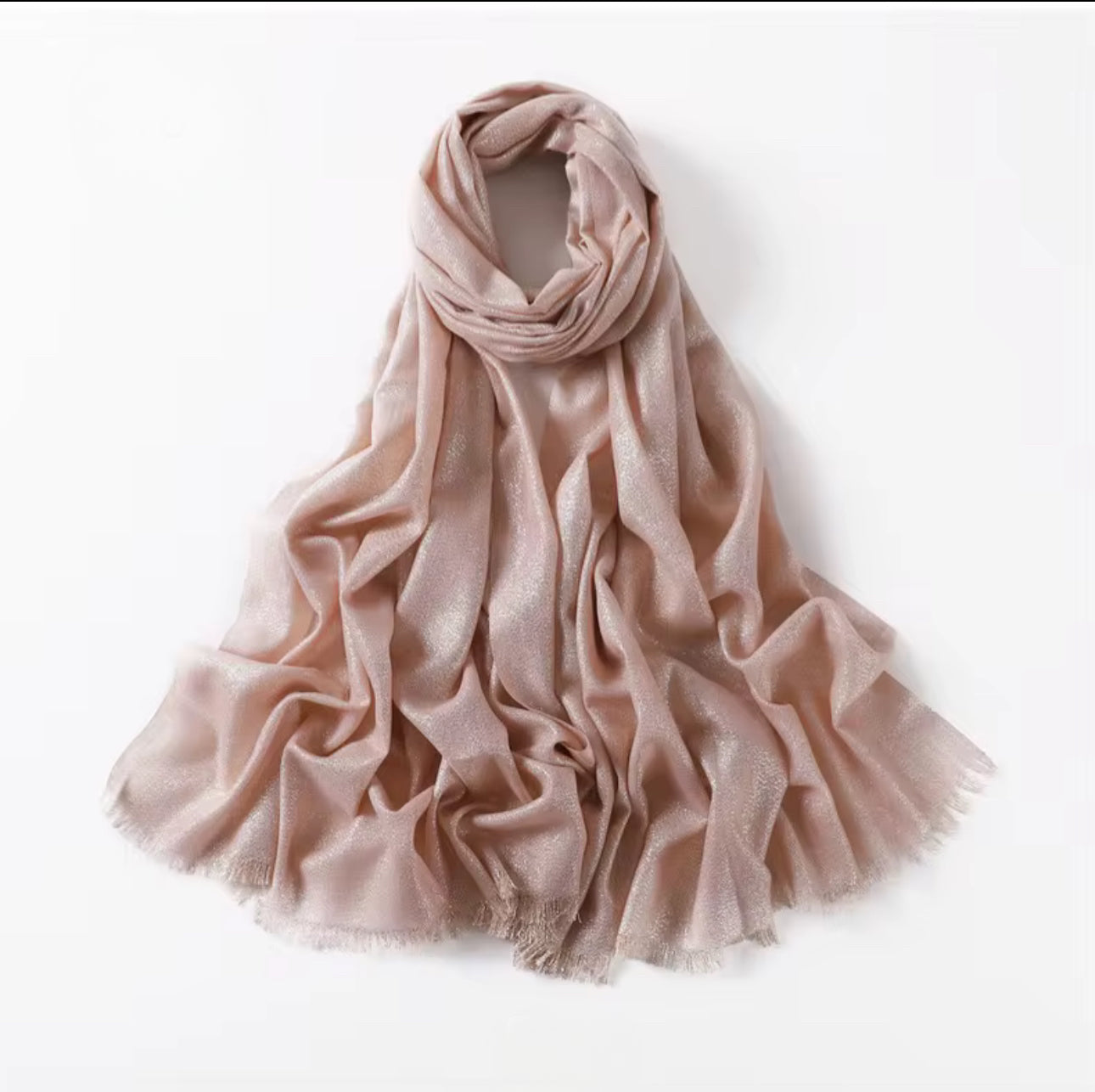 Premium Cotton Glittery Hijab  - in various colors.