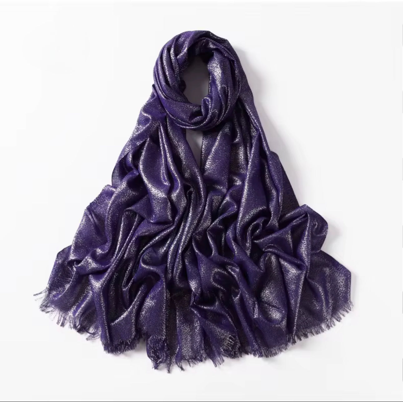 Premium Cotton Glittery Hijab  - in various colors.