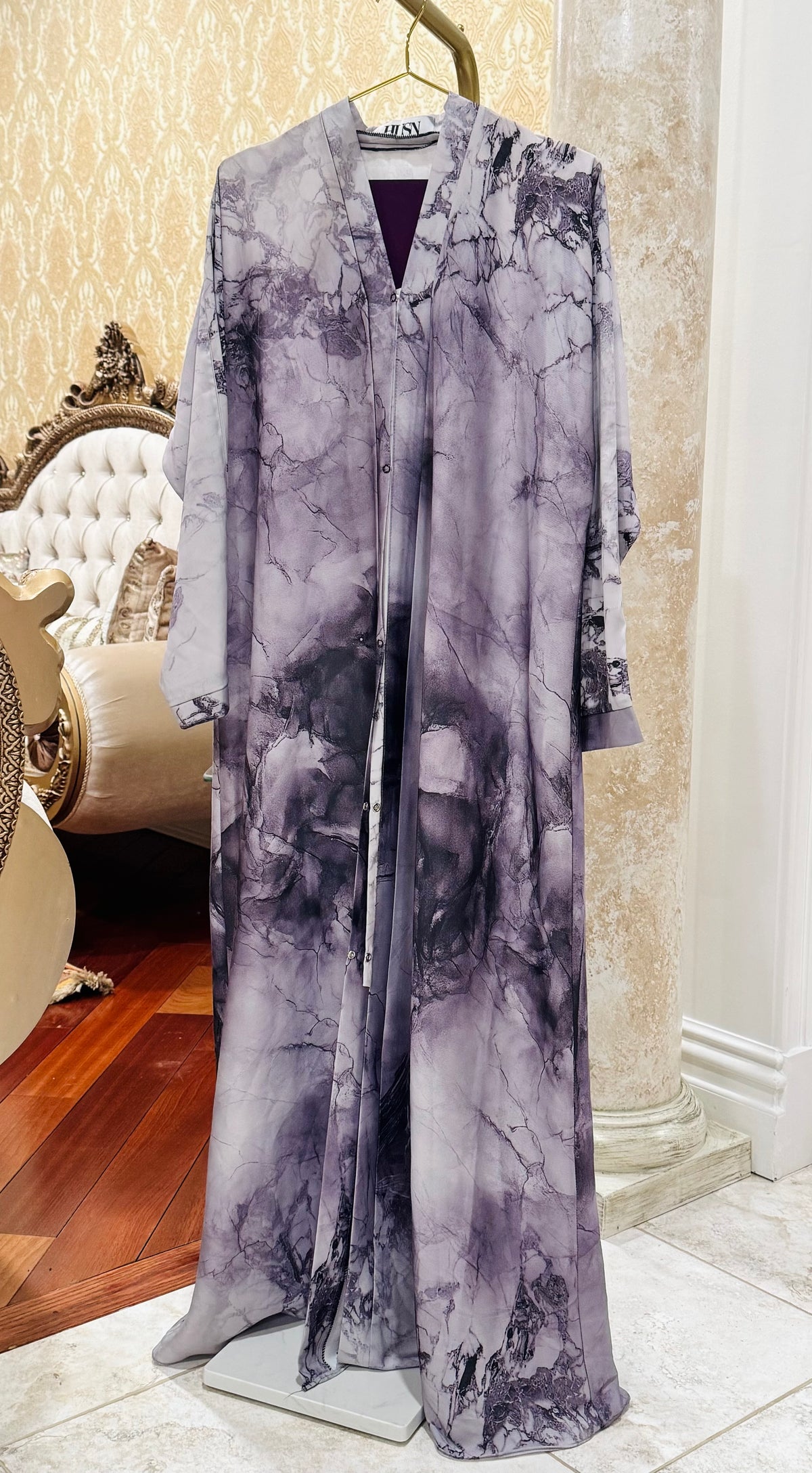 Marble Print Abaya