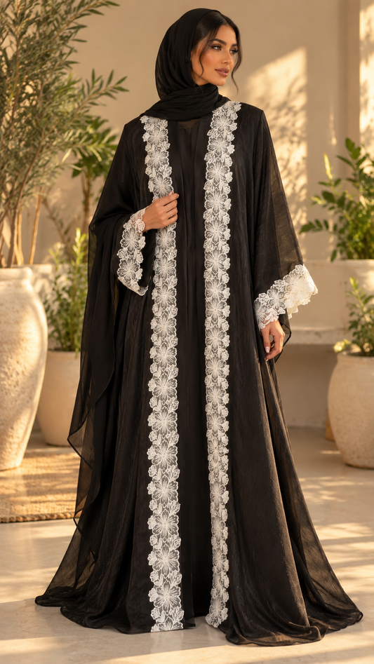 Black Dahlia Sheesha Silk Abaya/Dress