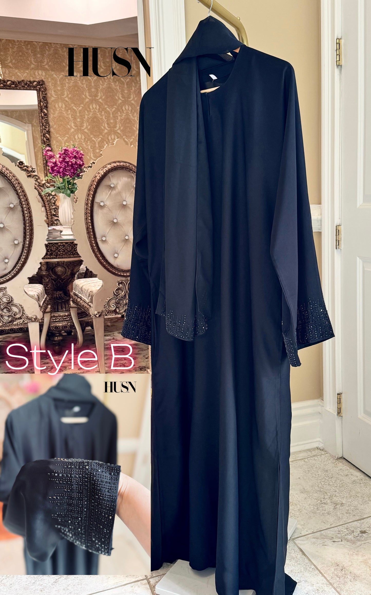 Black Nida Abayas