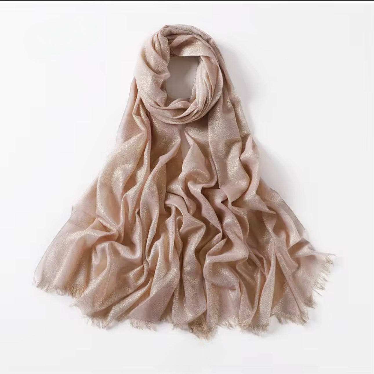 Premium Cotton Glittery Hijab  - in various colors.