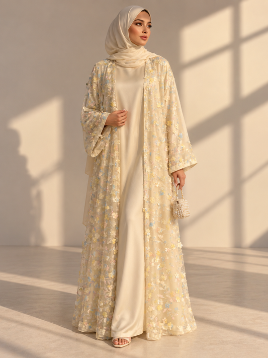 The Daffodil Dream Abaya/Dress - 4 piece