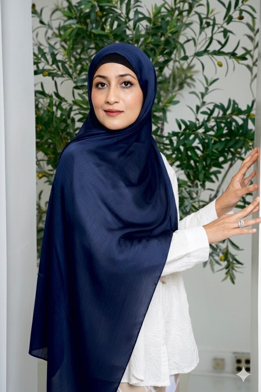 Premium Satin Crepe Hijab Scarf