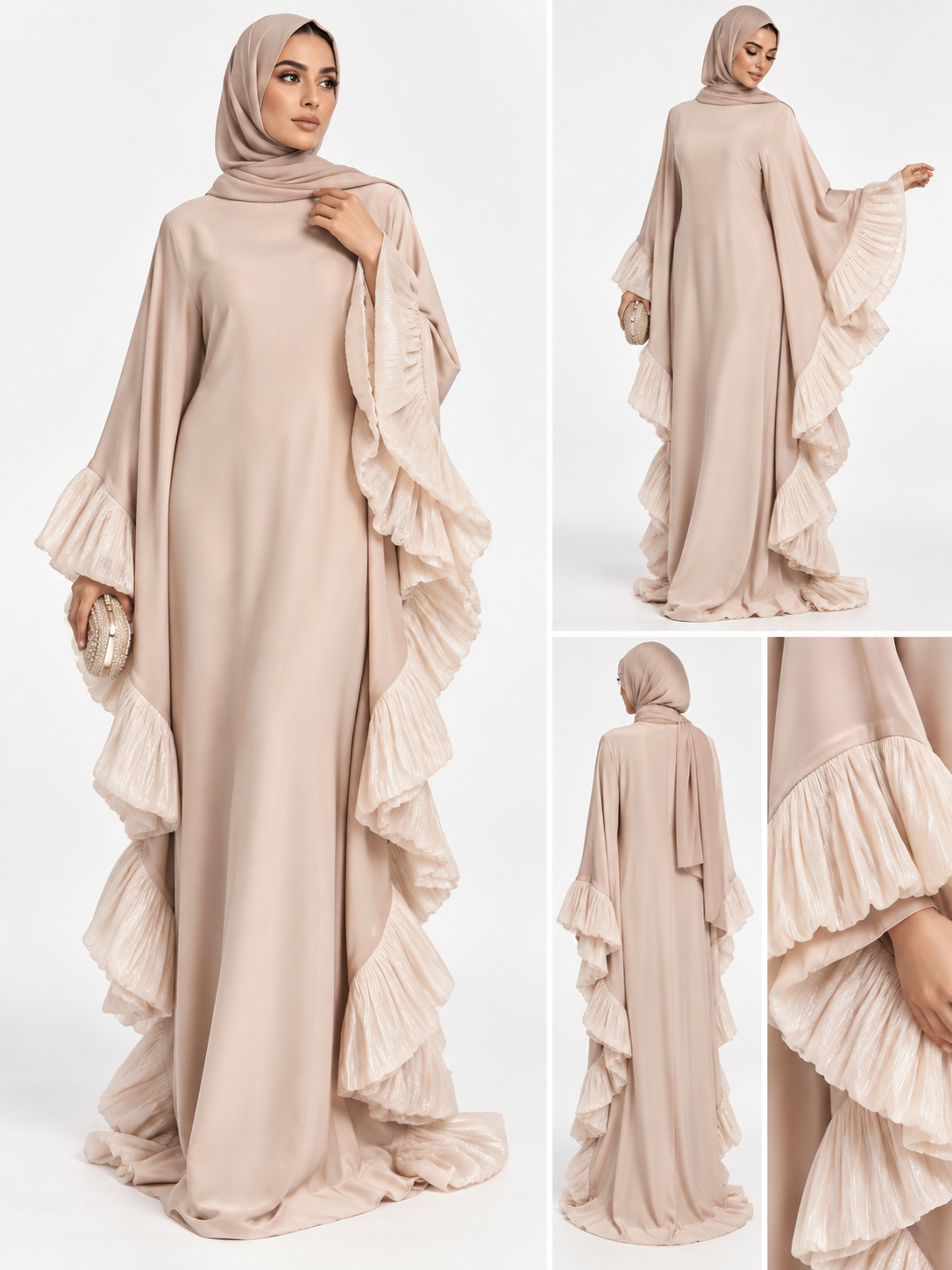 Aurora Ruffle Kaftan Dress