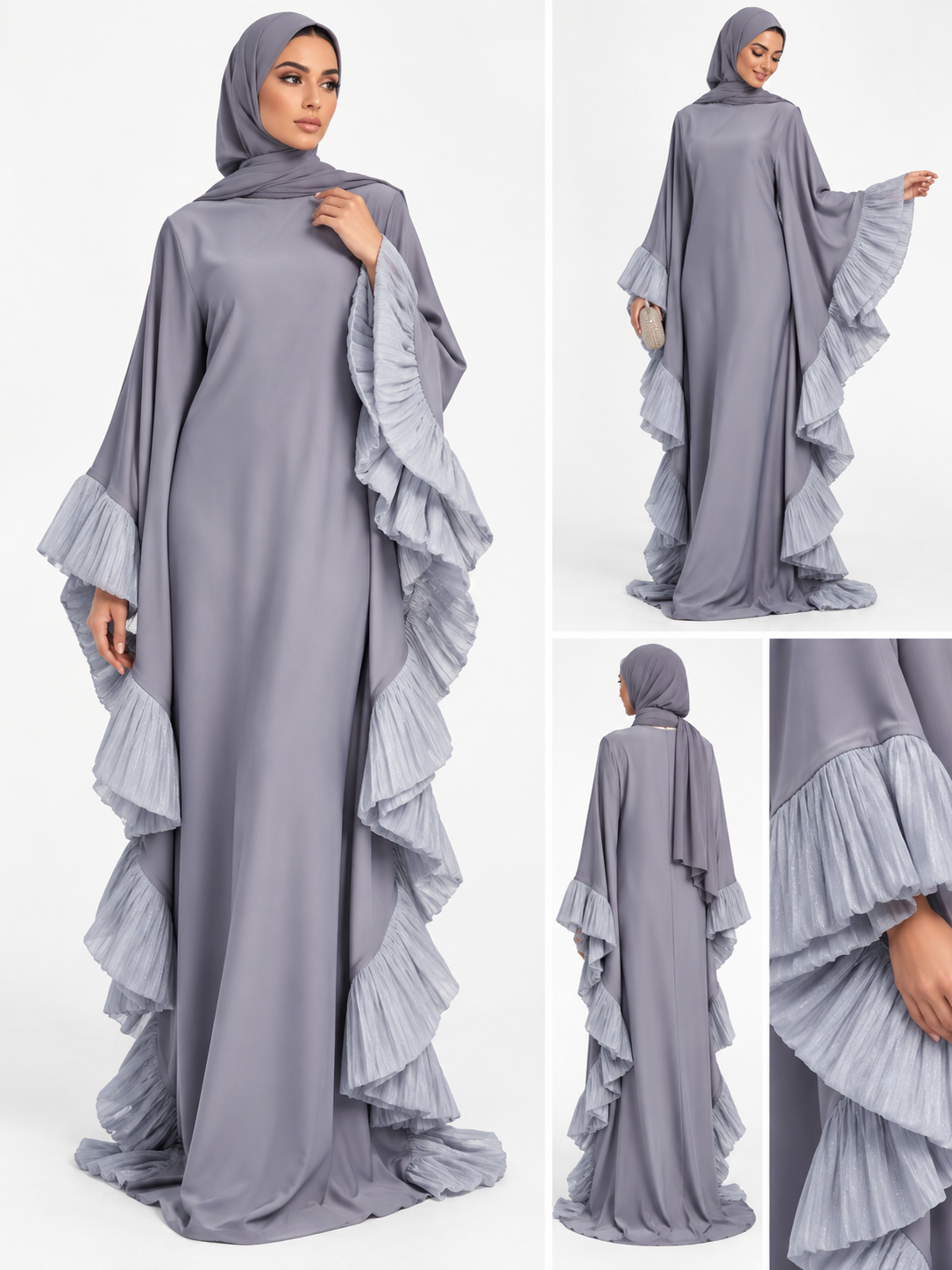 Aurora Ruffle Kaftan Dress