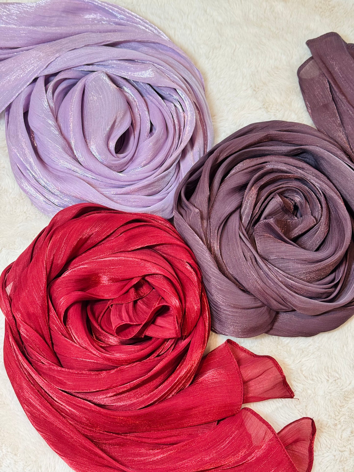 Shimmer Organza Crepe Hijabs