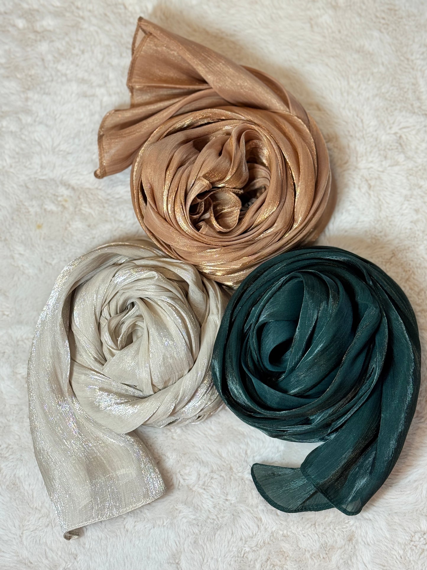 Shimmer Organza Crepe Hijabs