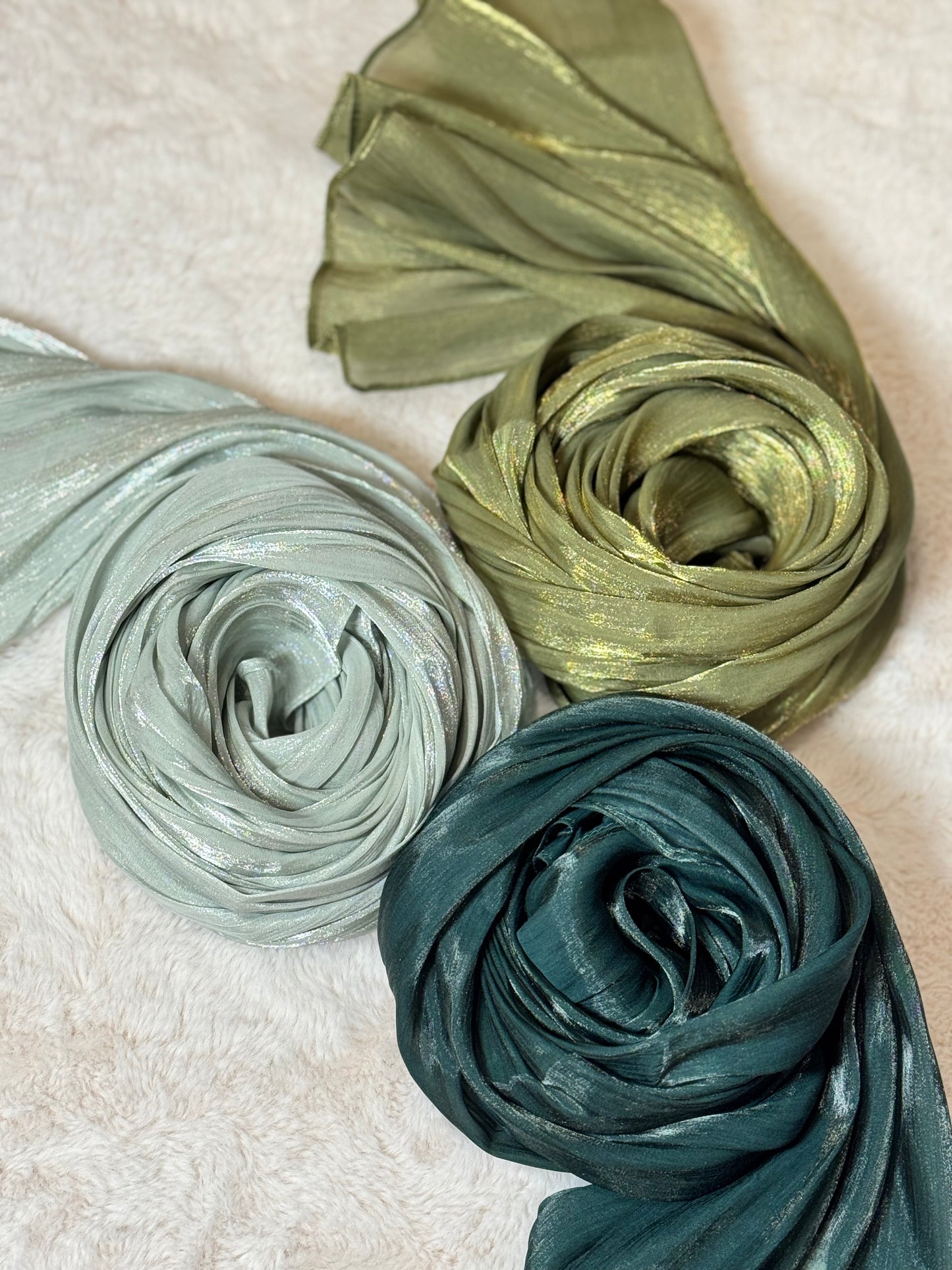 Shimmer Organza Crepe Hijabs