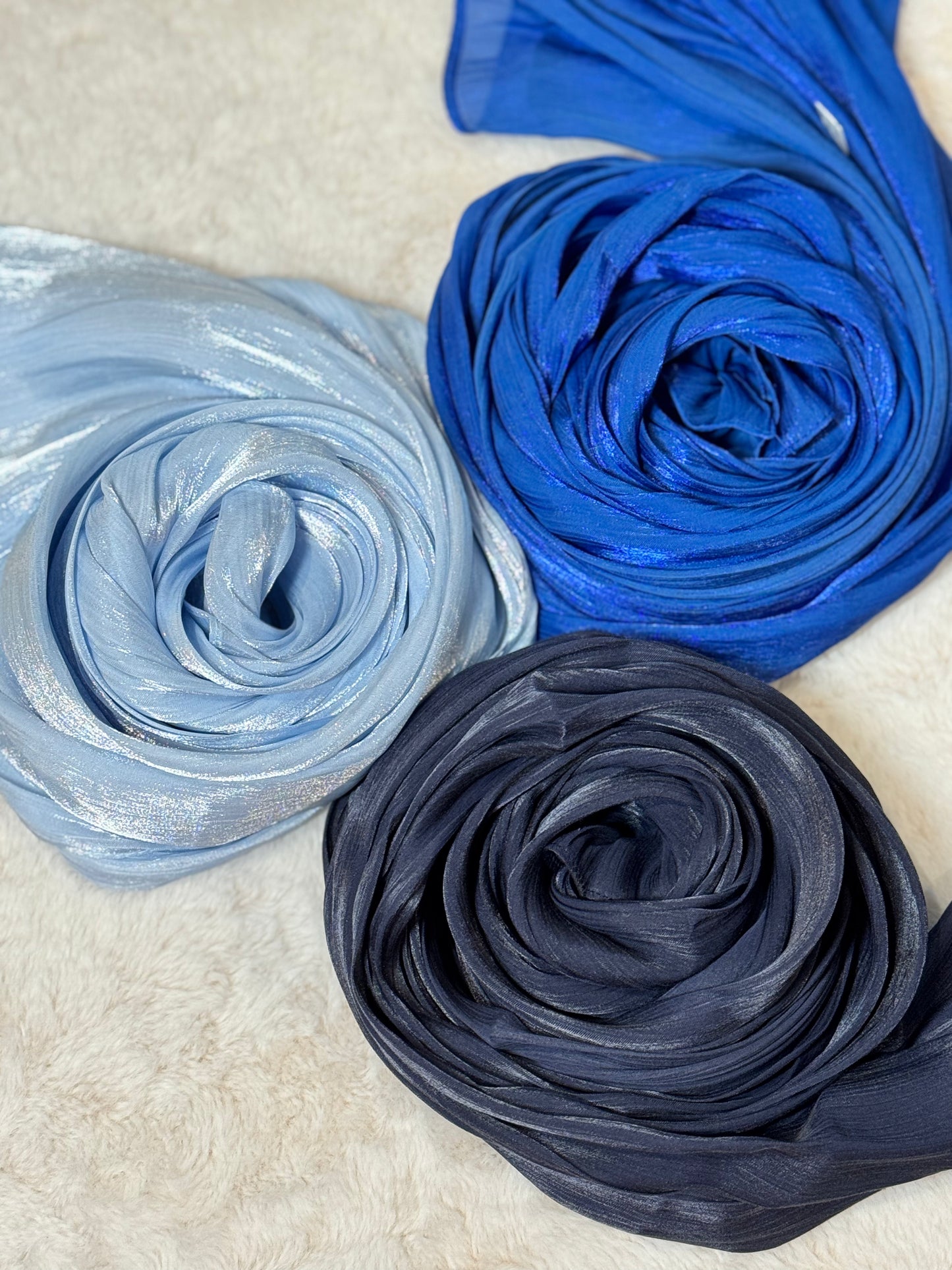 Shimmer Organza Crepe Hijabs