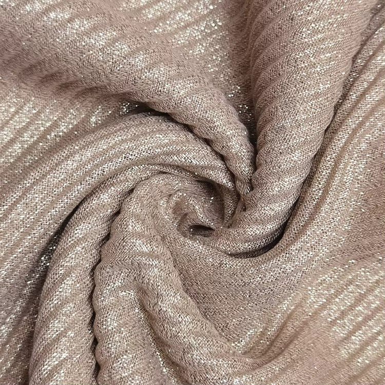 Viscose Shimmer Pleated Hijabs