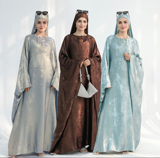 Butterfly Kaftan Dress (Hijab Included)