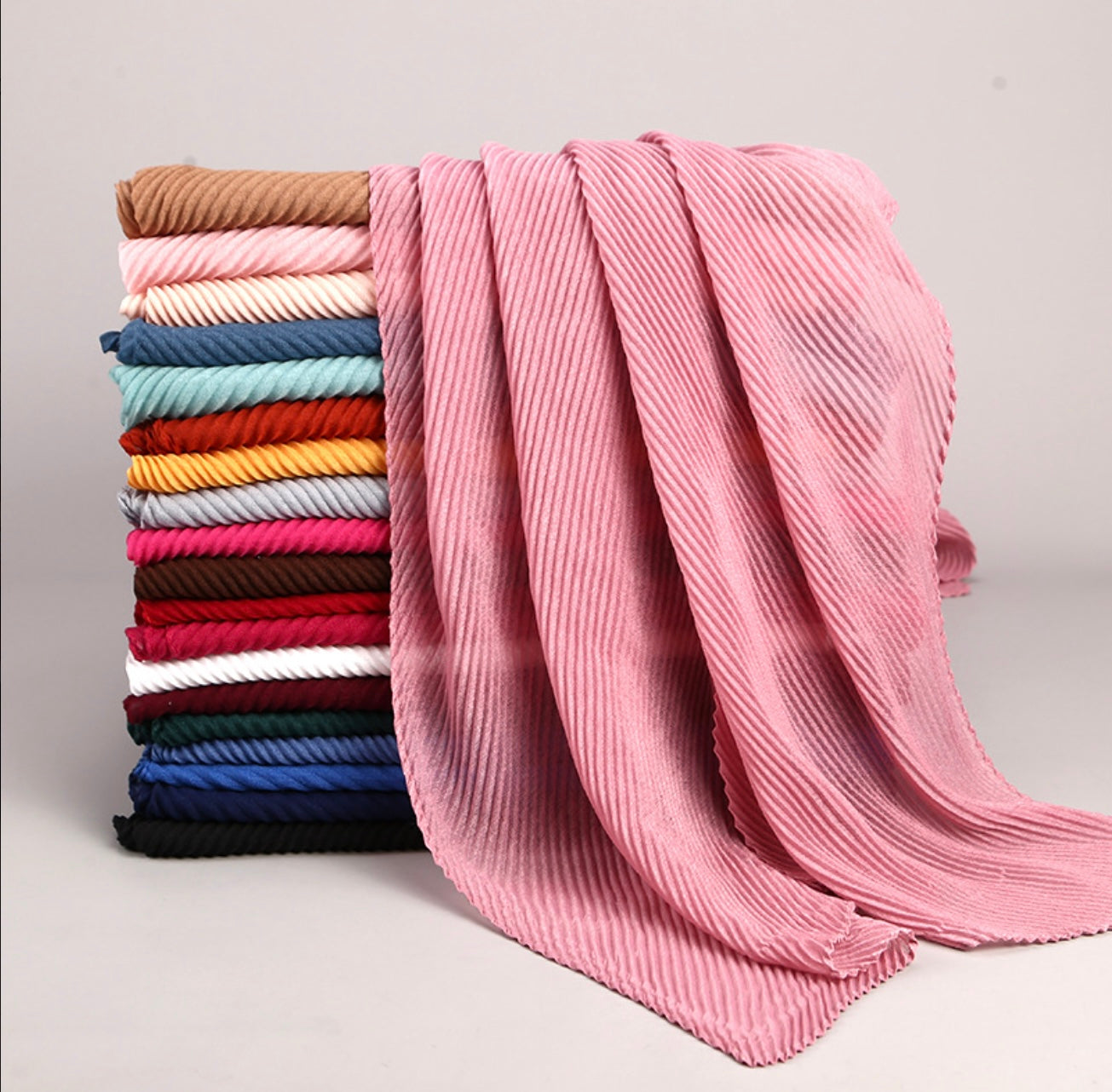 Viscose Cotton Pleated