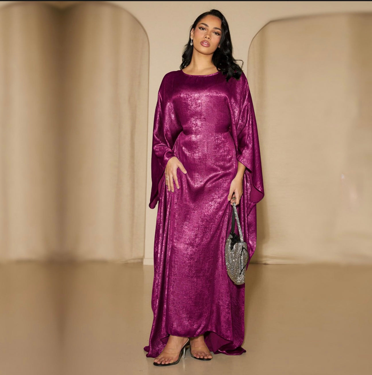 Butterfly Shimmer Kaftan (Gown)