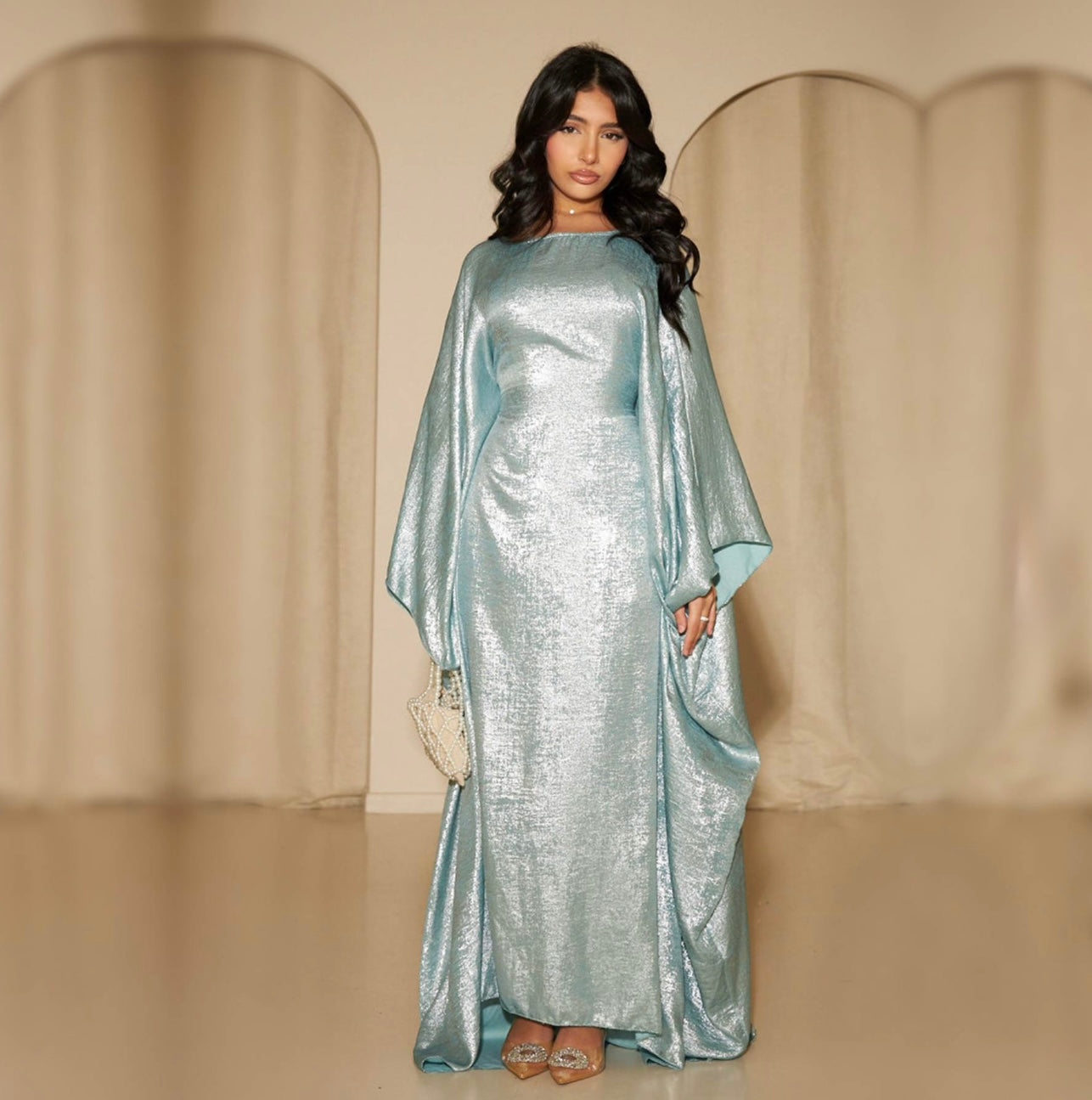 Butterfly Shimmer Kaftan (Gown)