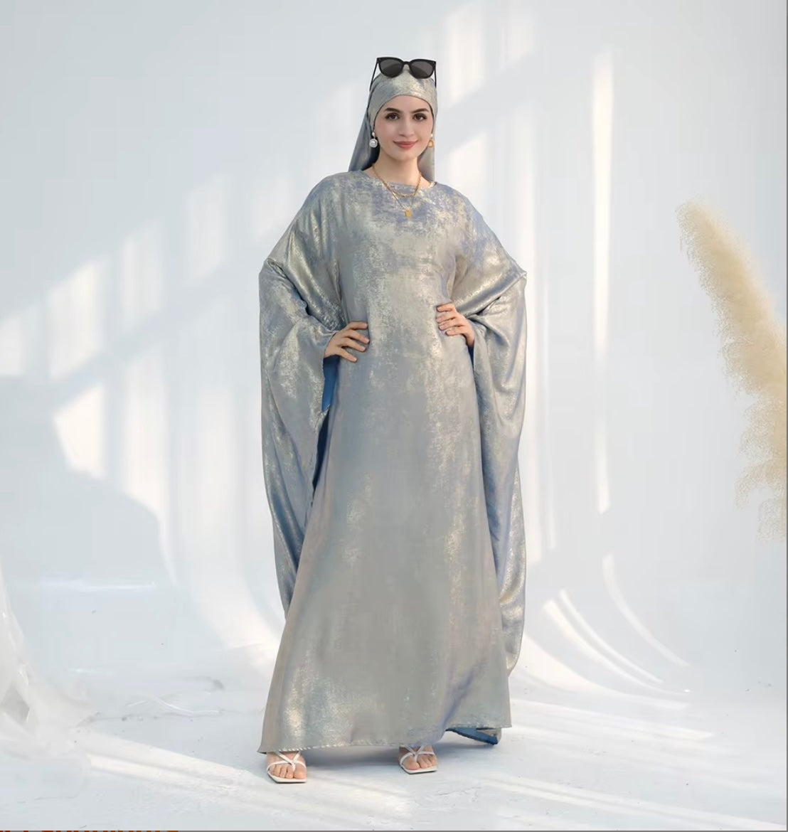 Butterfly Kaftan Dress (Hijab Included)