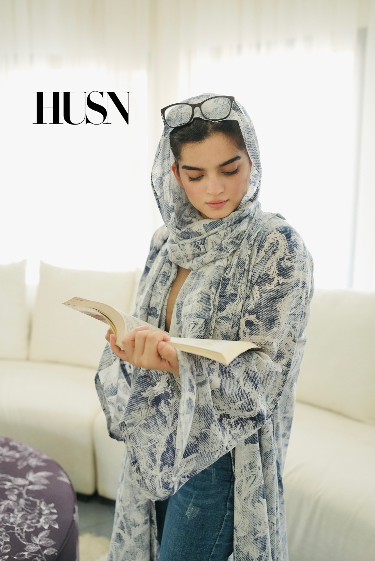 Printed Chiffon Abaya Sets - Coastal Denim